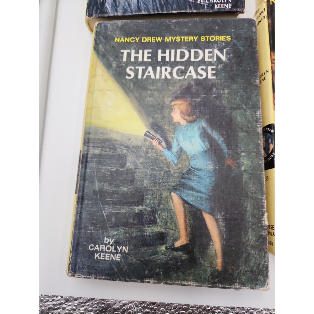 6 Vintage Yellow Cover Nancy Drew Mystery Series Hardcover Books Carolyn Keene - Picture 2 of 7